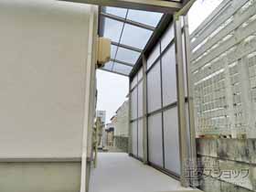 のストックヤード スピーネストックヤードF型 パネルタイプ スクリーン仕様 積雪〜20ｃｍ対応 施工例