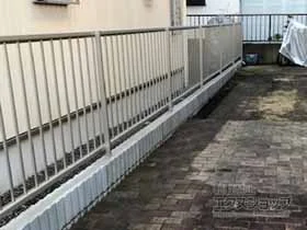 Value Selectのフェンス・柵・塀 ミエッタフェンス 防犯たて格子タイプ 自由柱施工 施工例