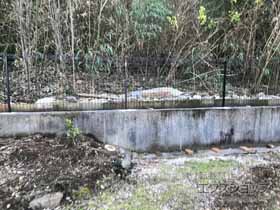 のフェンス・柵 イーネットフェンス1F型 自由柱タイプ 施工例