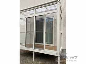 のテラス囲い・サンルーム サニージュ F型 床納まり ランマ付 積雪〜20cm対応 施工例