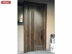 の玄関ドア リシェント玄関ドア3 断熱K4仕様 手動 片開き仕様(ランマ無)L M83型 施工例