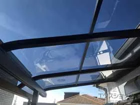 YKKAPのバルコニー屋根 ソラリア R型 屋根タイプ 単体 積雪～20cm対応 施工例