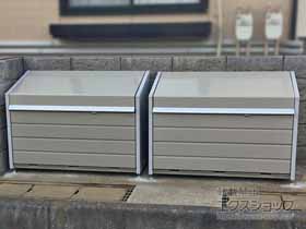 のゴミステーション ダストボックスミニ メッシュ床タイプ DBN-147M 800L 施工例