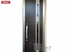 の玄関ドア リシェント玄関ドア3 断熱K2仕様 手動 片開き仕様(ランマ無)R M78型 施工例