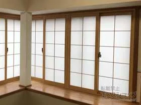 LIXIL リクシル(トステム)の内窓（二重窓・二重サッシ） インプラス ダストバリア仕様 引違い窓 4枚建 施工例