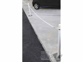 のカーゲート ピラー スチール製 差込式フタ付 施工例