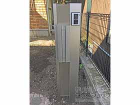 の機能門柱・ポスト ルシアスポストユニット BS02型(アクリルパネル：透明色/マット調) 施工例