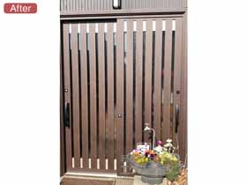 の玄関ドア リシェント玄関引戸 PG仕様 2枚建戸 ランマ無 15型(縦通し) 施工例