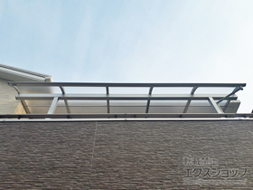 のバルコニー・ベランダ屋根 ヴェクターテラス R型 屋根タイプ 単体 積雪〜20cm対応 施工例