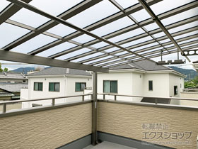 のバルコニー・ベランダ屋根 パワーアルファ F型 屋根タイプ 単体 積雪〜30cm対応 施工例