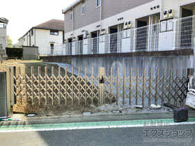 のカーゲート トリップゲート NC型 ノンキャスター 両開き 60W（30S+30M） 施工例