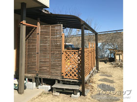 のテラス屋根 ヴェクターテラス R型 テラスタイプ 単体 積雪〜20cm対応 施工例