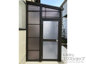 のストックヤード スピーネストックヤードF型 波板タイプ ヤード仕様 積雪50cm対応 施工例