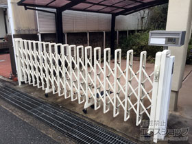 のカーゲート レイオス1型 ノンレール 片開き 38S 施工例