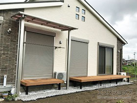 のテラス屋根 エフルージュグランZERO テラスタイプ 積雪〜20cm対応 施工例