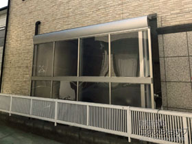 のテラス屋根 ヴェクターテラス F型 テラスタイプ 単体 積雪〜20cm対応 施工例