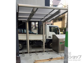 のサイクルポート・駐輪場 エフルージュグランミニ 積雪〜20cm対応 施工例