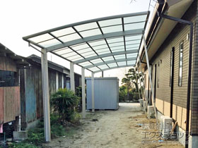 のカーポート レイナポートグラン 縦連棟　積雪〜20cm対応 施工例