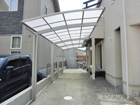 のカーポート プレシオスポート 縦連棟 積雪〜20cm対応 施工例