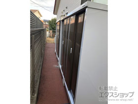 の物置・屋外倉庫 シンプリー 一般型 1940×615×1603（MJX-196D） MJX-196D-TB 施工例