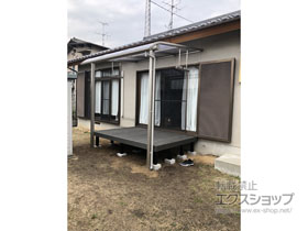 のテラス屋根 ヴェクターテラス R型 テラスタイプ 単体 積雪〜20cm対応 施工例