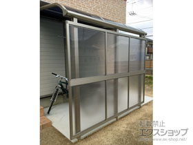 のテラス屋根 プレシオステラス R型 テラスタイプ 単体 積雪〜20cm対応 施工例