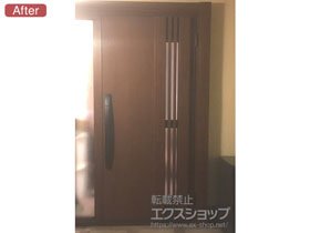 の玄関ドア リシェント玄関ドア3 断熱K4仕様 片袖仕様(ランマ無)R M83型 施工例