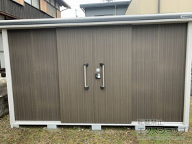 の物置・屋外倉庫 エルモ 一般型 3620×1870×2118（LMD-3618） LMDS-3618-DW 施工例