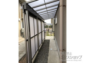 のテラス屋根 スピーネ F型 3000 テラスタイプ 連棟 積雪〜100cm対応 施工例