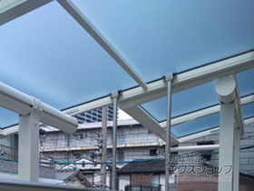 のバルコニー・ベランダ屋根 ヴェクターテラス F型 屋根タイプ 単体 積雪〜20cm対応 施工例