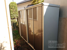 の物置・屋外倉庫 グランプレステージジャンプ 1304×750×1900 GP-137A-F-CB 施工例