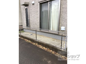 のフェンス・柵 ユメッシュZ型 フリー支柱タイプ 施工例