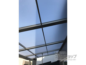 のバルコニー・ベランダ屋根 スピーネ F型 屋根タイプ 単体 積雪〜20cm対応 施工例