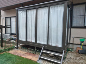 のテラス囲い・サンルーム サニージュ F型 床納まり ランマ無 積雪〜20cm対応 施工例