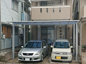 のカーポート エフルージュ ツイン 積雪〜20cm対応 施工例