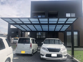 のカーポート エフルージュ ツイン 積雪〜20cm対応 施工例