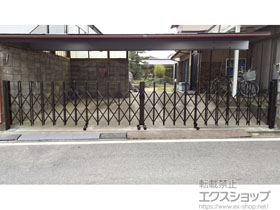 のカーゲート トリップゲート RB型 ノンレール 両開き 70W(35S+35M) 施工例