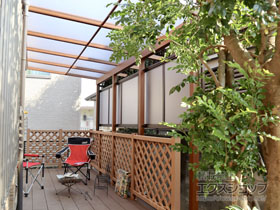 のテラス屋根 サザンテラス (パーゴラ仕様) テラスタイプ 単体 積雪〜20cm対応 施工例