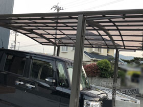 のカーポート ネスカR (ラウンドスタイル) ワイド 積雪〜20cm対応 施工例