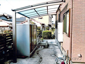 のサイクルポート・駐輪場 ネスカRミニ (ラウンドスタイル) 積雪〜20cm対応 施工例