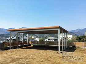 のフェンス・柵 セレビューフェンス RP3型 自在柱 ※H800 施工例