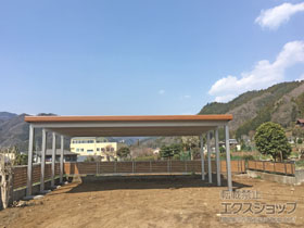 のフェンス・柵 セレビューフェンス RP3型 自在柱 ※H600 施工例