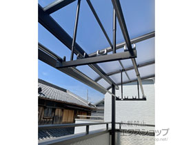 のバルコニー・ベランダ屋根 ヴェクターテラス R型 屋根タイプ 単体 積雪〜20cm対応 施工例