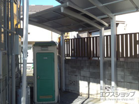 のサイクルポート・駐輪場 ネスカRミニ (ラウンドスタイル) 積雪〜20cm対応 施工例