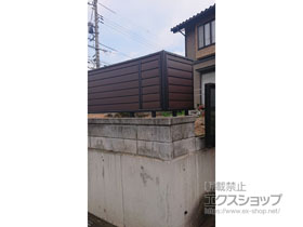 のフェンス・柵 モクアルフェンス 目隠しタイプ 自由柱施工 施工例