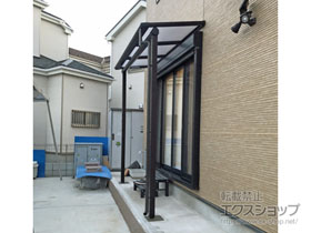 のテラス屋根 プレシオステラス F型 テラスタイプ 単体 積雪〜20cm対応 施工例