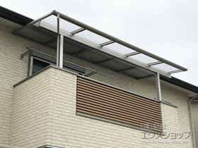 のバルコニー・ベランダ屋根 ヴェクターテラス F型 屋根タイプ 単体 積雪〜20cm対応 施工例