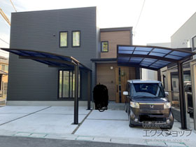 のカーポート プレシオスポート Y合掌 積雪〜20cm対応 施工例