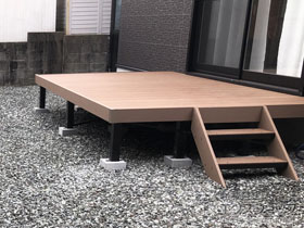 のウッドデッキ マージウッドデッキ 施工例