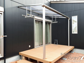 のテラス屋根 ヴェクターテラス F型 テラスタイプ 単体 積雪〜20cm対応 施工例